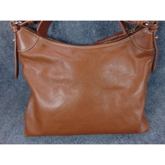 Dooney & Bourke Hobo Shoulder Bag Brown Leather Classic Satchel Purse Womens - Picture 5 of 16